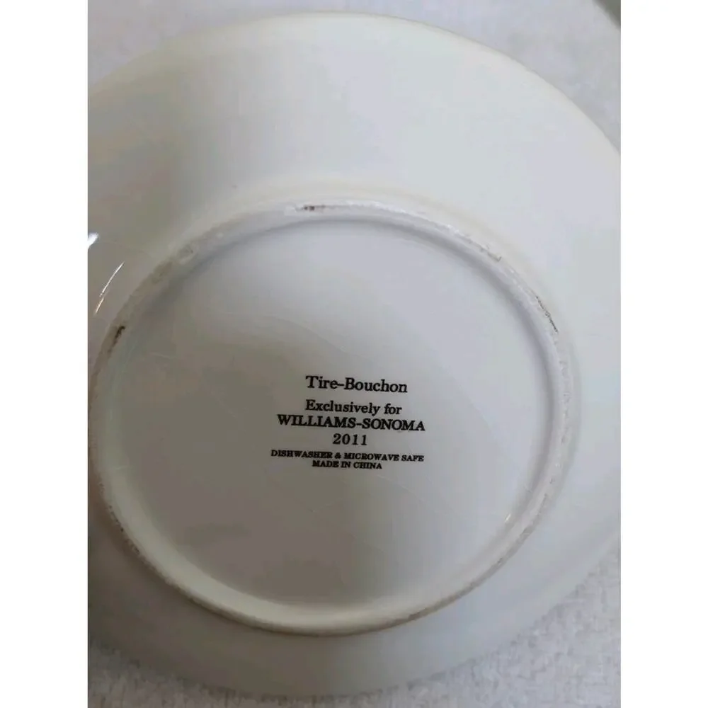 Set of 2 Tire-Bouchon by Williams-Sonoma 2011 Appetizer Plates 6-1/2